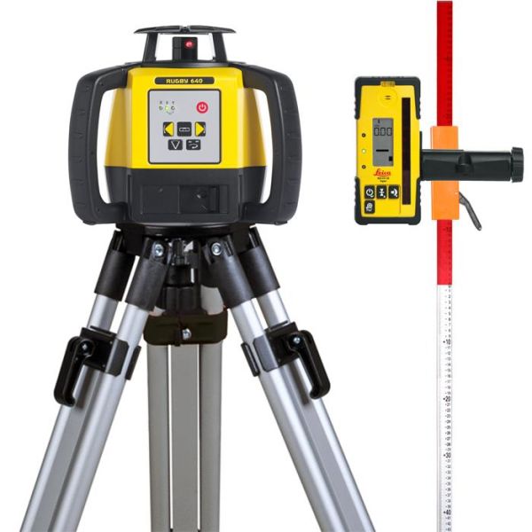 Leica Rugby 640 Pyörivä laser, paketti