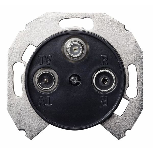 Schneider Electric WDE011748 Antennipistorasia sisältää keskiölevyn 2 dB, musta