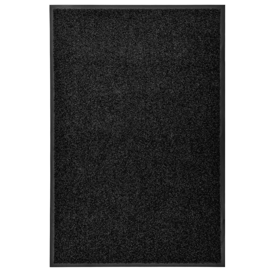 vidaXL Ovimatto pestävä musta 60x90 cm