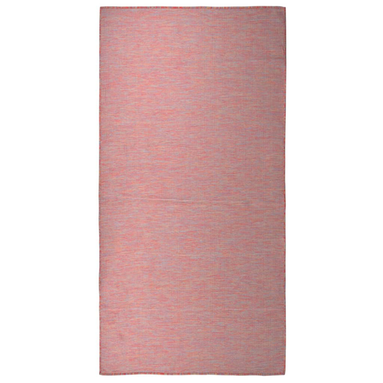 vidaXL Ulkomatto Flatweave 100x200 cm punainen