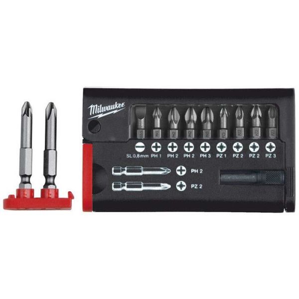 Milwaukee 4932399513 Ruuvikärkisarja 12 osaa