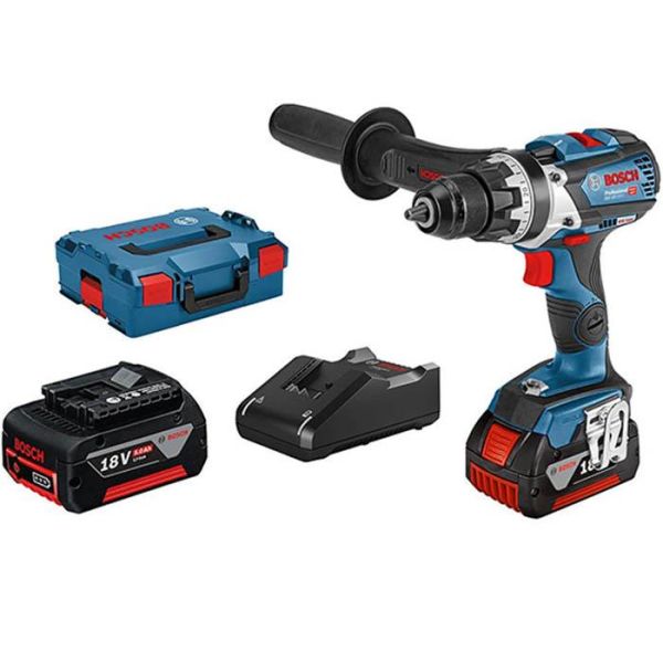 Bosch GSR 18V-110 C Porakone-ruuvinväännin mukana akku ja laturi