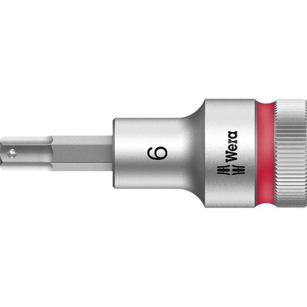 Wera 8740 C HF Kuusiokolohylsy 1/2" 6 mm, pituus 60 mm