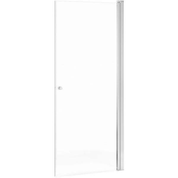 Gustavsberg Square Suihkuovi kirkas lasi, kiillotetut profiilit 80 cm