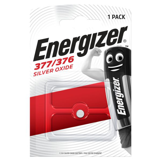 Energizer Silveroxid Nappiparisto 377/376, 1,55 V 6,8 x 2 mm