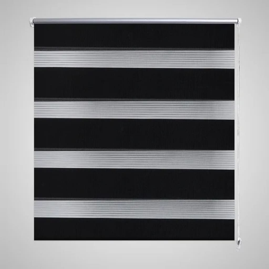 vidaXL Zebra rullakaihdin 60 x 120 cm musta