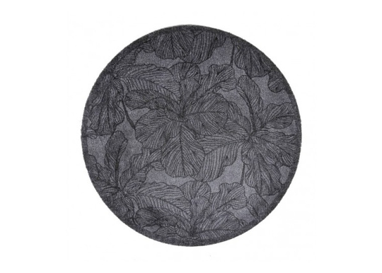 Ovimatto Floral Anthra Ø 100 cm