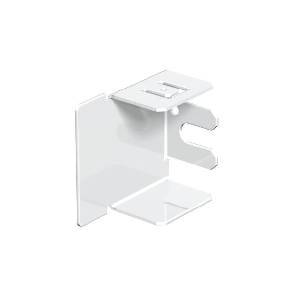 Obo Bettermann 6249418 Päätykappale valkoinen teräslevy 40 x 40 mm