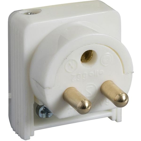 Schneider Electric 189519600 Lampun pistoke maadoitettu, 2-napainen, kaapeliasennukseen