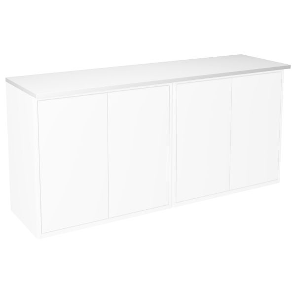 Gustavsberg Graphic Ylälevy kaapeille 120 x 32 cm, valaistuksella valkoinen