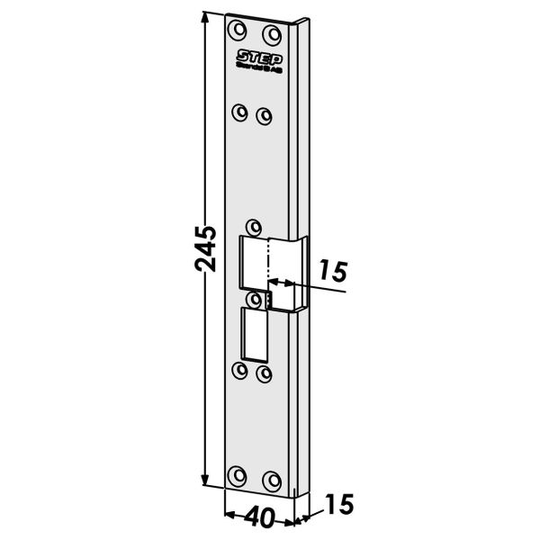 STEP ST6504V Tolppa malliin STEP 60 Silent 15 mm, vasen