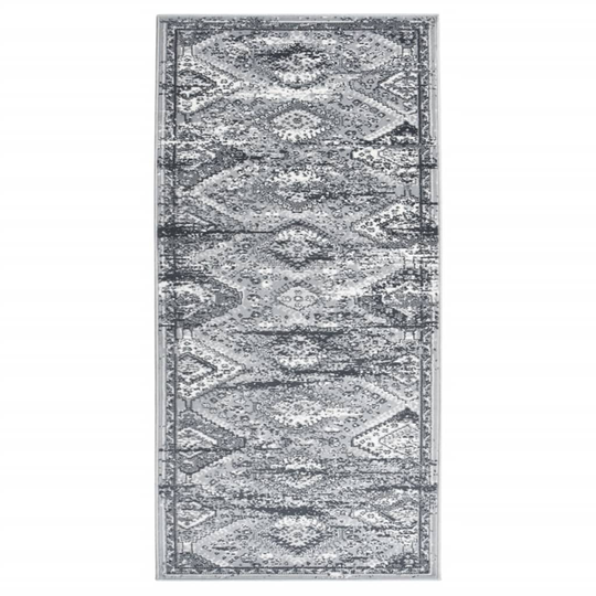 vidaXL Käytävämatto BCF itämainen harmaa 100x200 cm