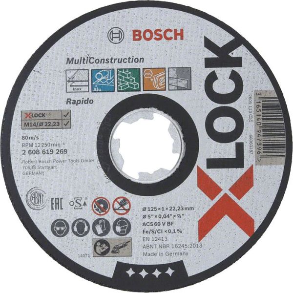 Bosch Multi Construction Katkaisulaikka X-LOCK 115 × 1 × 22,23 mm
