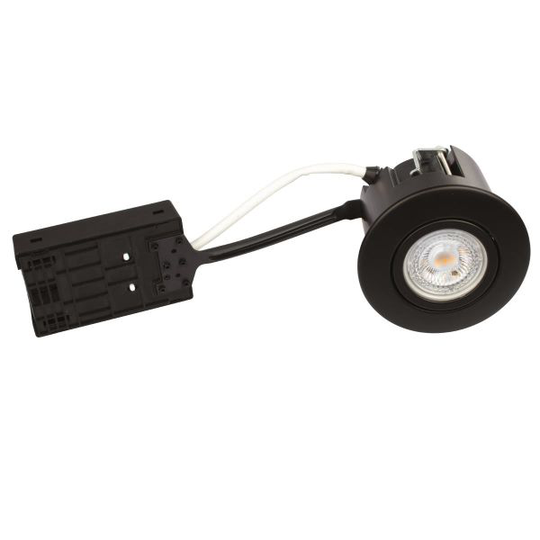 Scan Products Luna QI Downlight-valaisin 3000 K, 5 W, sisätilat Mattamusta