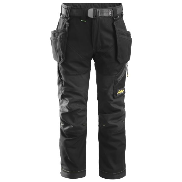 Snickers 7505 FlexiWork Työhousut juniori, musta 98