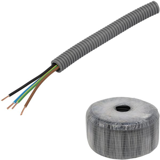 Pipelife FQ PowerFlex Kaapeli esireititetty, lämpötilaluokka II 100 m, 4G 1,5 mm², ulko-Ø16 mm