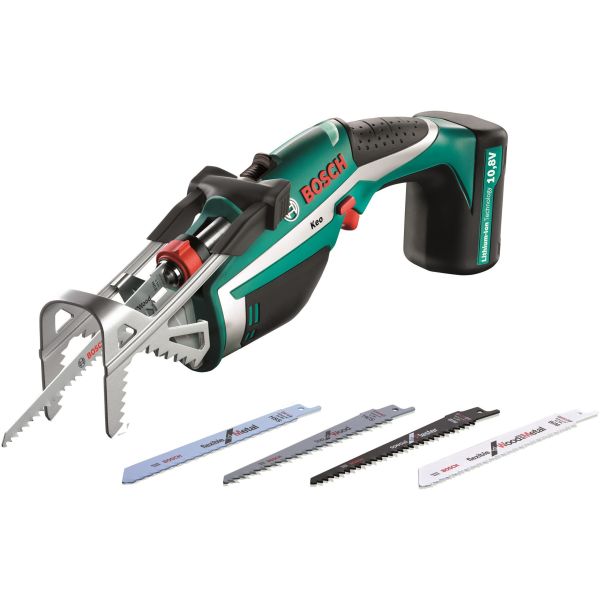 Bosch DIY KEO 10,8V Oksasaha laukussa, 1,3Ah:n sisäänrakennettu akku