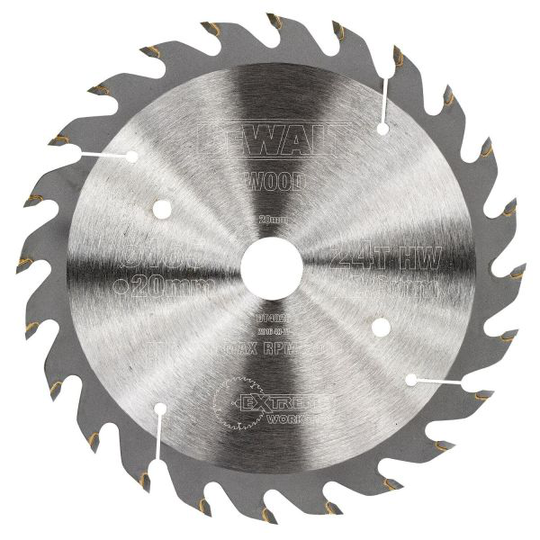 Dewalt DT4026-QZ Pyörösahanterä 165 x 20 mm, 24T