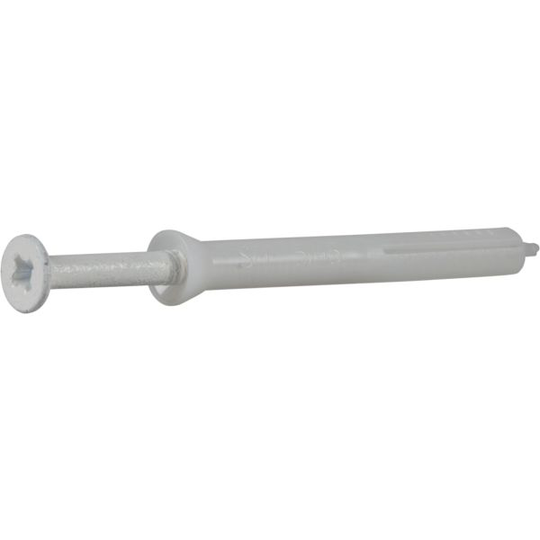ESSVE 304793 Naulatulppa 5 mm Ø, valkoinen, uppokanta 40 x 60 mm, 100 kpl