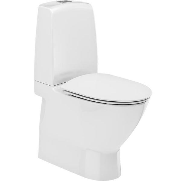 Ifö Spira Art 624009311 WC-istuin kovalla kannella, soft close, liimattava