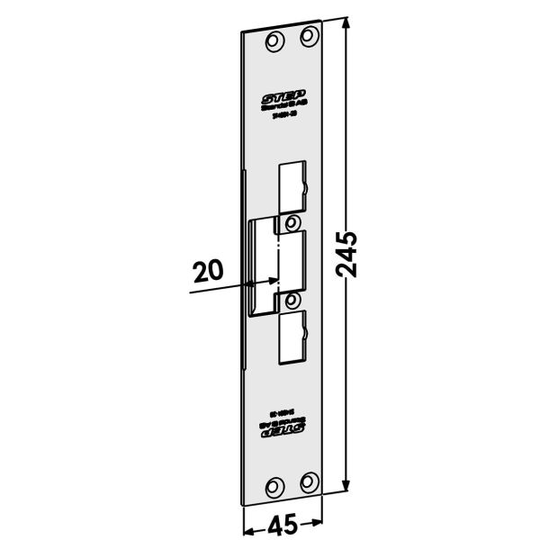 STEP ST4001-20 Tolppa malliin STEP 40/90/48/98 Preload 20 mm, vastaa ST6559/731-20