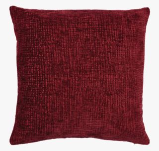 Chenille koristetyynynpäällinen tummanpunainen