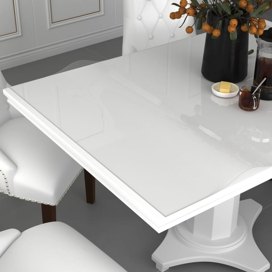 vidaXL Pöytäsuoja läpinäkyvä 140x90 cm 2 mm PVC
