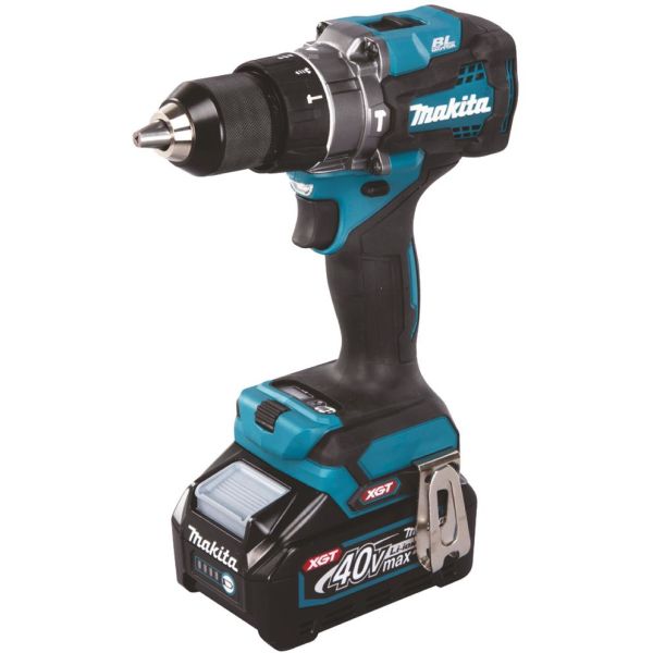 Makita HP001GM201 XGT Iskuporakone Mukana 40 V 4,0 Ah akut, laturi ja laukku