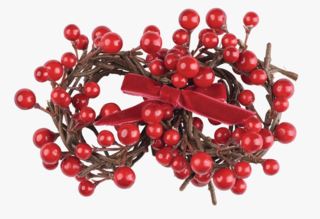 Red berries servettirengas, 4 kpl punainen