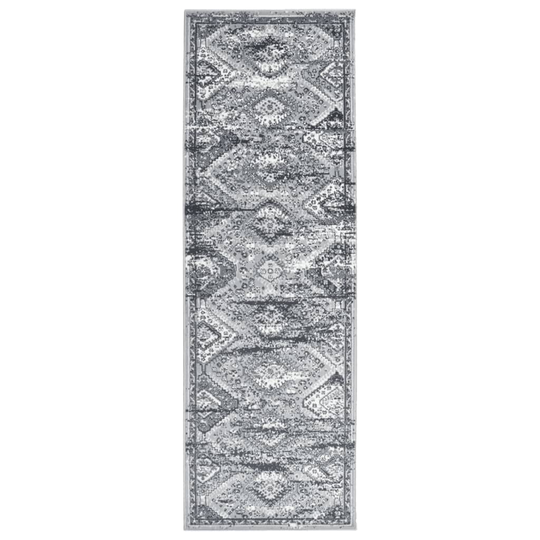 vidaXL Käytävämatto BCF itämainen harmaa 100x300 cm