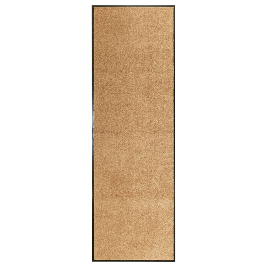 vidaXL Ovimatto pestävä kerma 60x180 cm