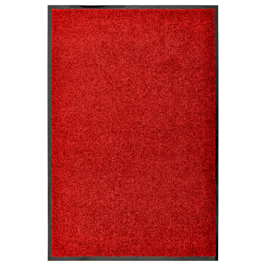 vidaXL Ovimatto pestävä punainen 60x90 cm