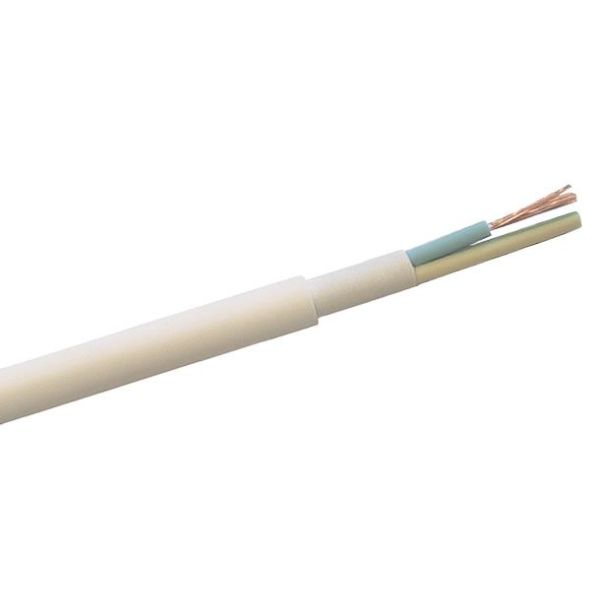 Nexans FQQ Asennuskaapeli 3G1,5 mm² poikkipinta, valkoinen 1 m, katkaistu