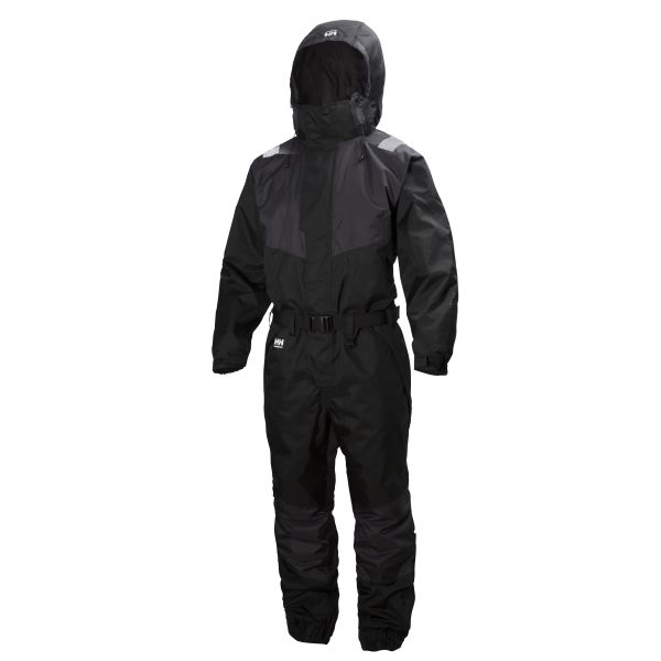 Helly Hansen Workwear Ebenholts Leknes Haalarit musta, heijastimella C38