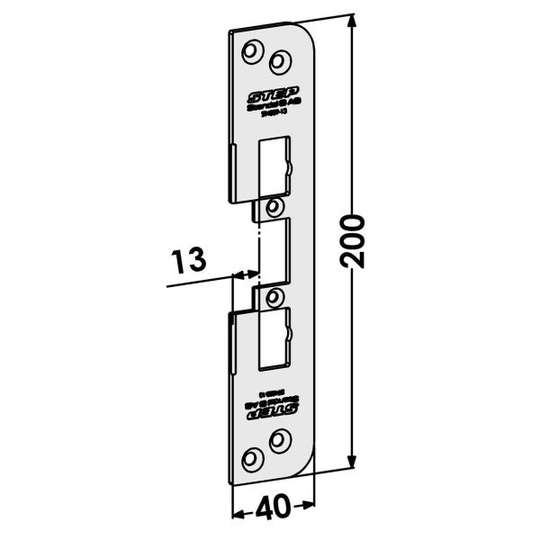 STEP ST4009-13 Tolppa malliin STEP 40/90/48/98 Preload 13 mm, vastaa 1487-1
