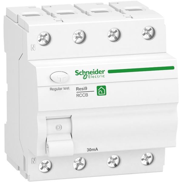 Schneider Electric Resi9 Vikavirtasuoja 4-napainen, 40 A