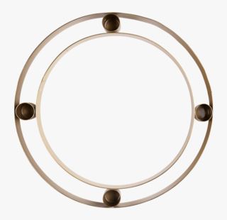 Circle kynttelikkö messinki