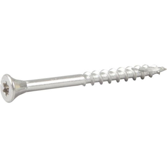 ESSVE 537545 Julkisivuruuvi 4,4x45 mm, ruostumaton/haponkestävä A4, nauhoitettu. Kirkas, 250 kpl