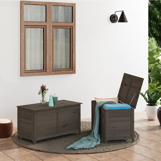 vidaXL Ulkotyynylaatikko antrasiitti 100x50x56 cm täysi kuusi