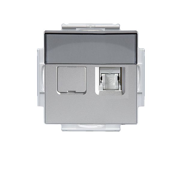 ABB FOT6208-83 Datapistoke 2 x RJ45, C6 UTP Alumiini