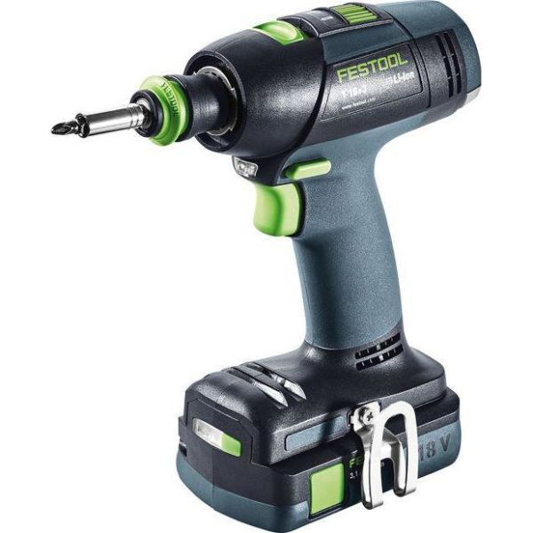 Festool T 18+3 C 3,1-Plus Ruuvinväännin sis. akut ja laturin