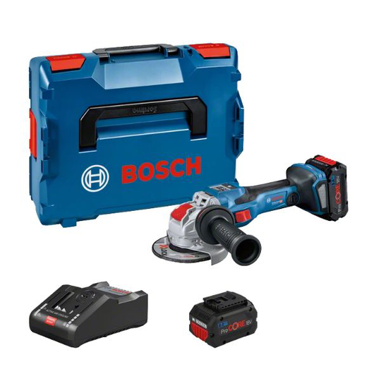 Bosch GWX 18V-15 SC Kulmahiomakone sisältää akun ja laturin