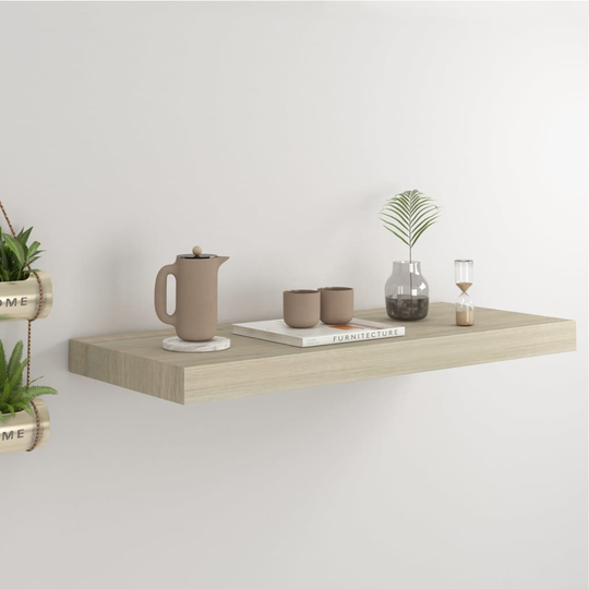 vidaXL Kelluva seinähylly tammi 60x23,5x3,8 cm MDF