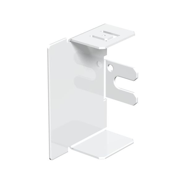 Obo Bettermann 6249426 Päätykappale valkoinen teräslevy 40 x 60 mm