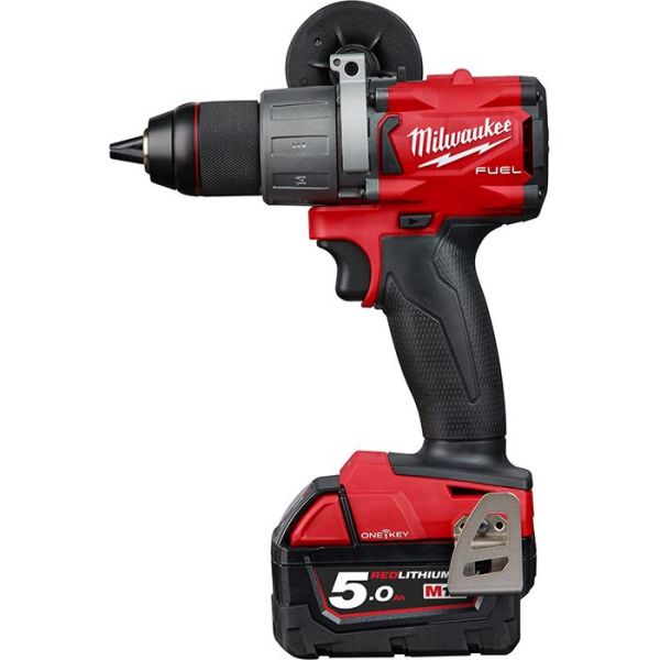 Milwaukee M18 ONEPD2-502X Iskuporakone sis. 5,0 Ah:n akut ja laturin