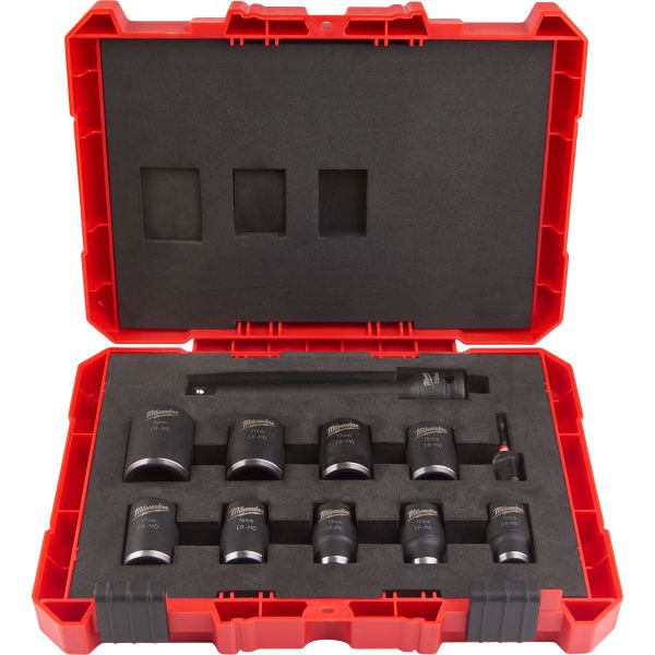 Milwaukee Shockwave Impact Duty Kuusioholkkiset 1/2", lyhyt, 11 osaa
