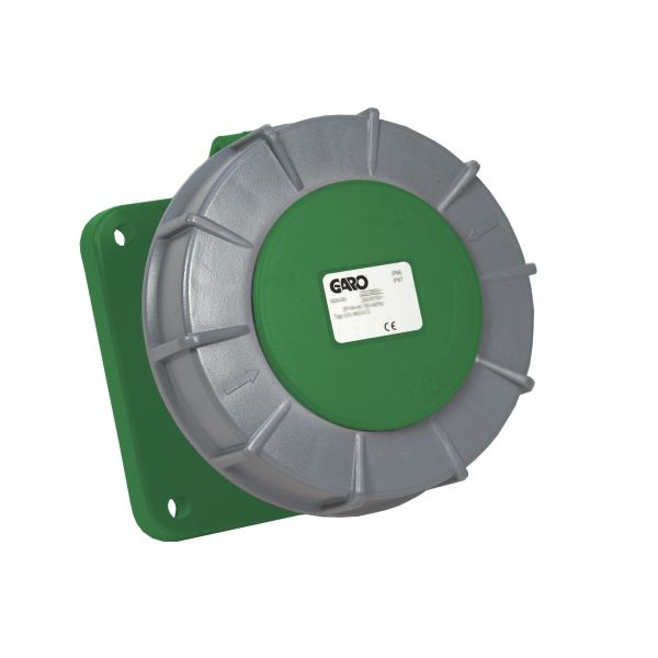 Garo UIV 3125-10 S Paneelin ulostulo IP67, 4-napainen, 125A Vihreä, 10 h