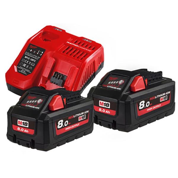 Milwaukee M18 HNRG-802 Latauspaketti
