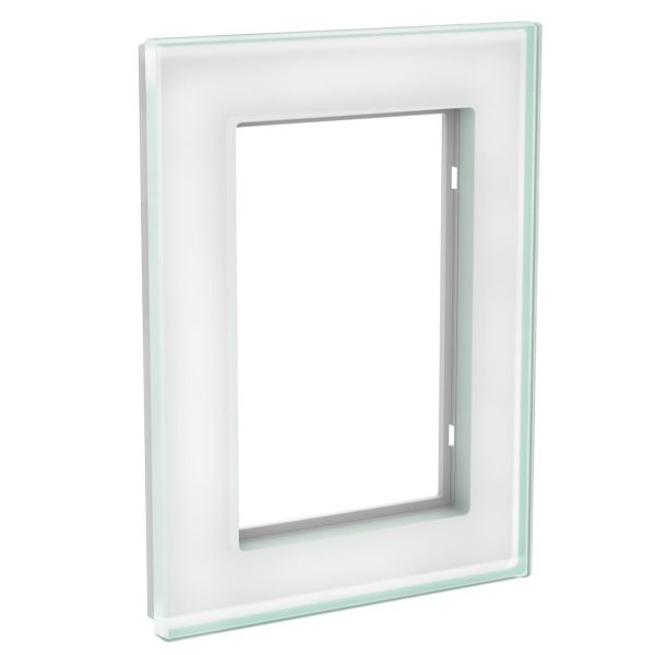 Schneider Electric WDE004034 Peitekehys 2-osainen, lasi, solid, valkoinen