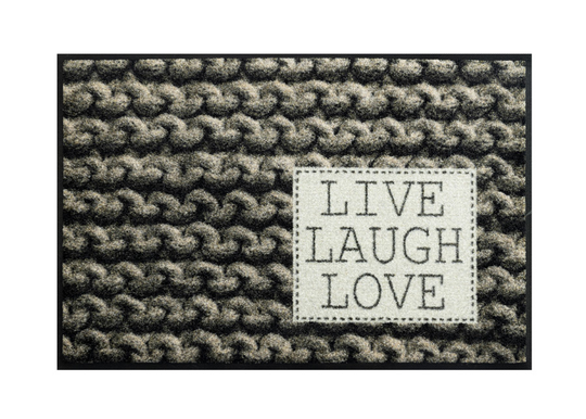 Kynnysmatto Live Laugh Love 50x75 cm